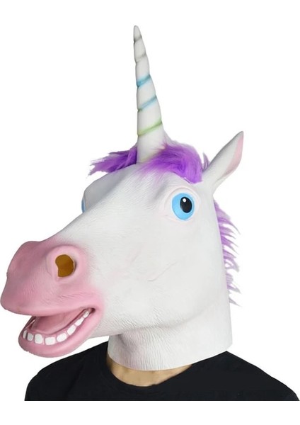 Bir Cadılar Bayramı Maskeleri Lateks At Kafası Cosplay Hayvan Kostüm Seti Tiyatro Prank Çılgın Parti Sahne Kulaklık Seti At Maskesi Köpek At Maskeleri (Yurt Dışından)