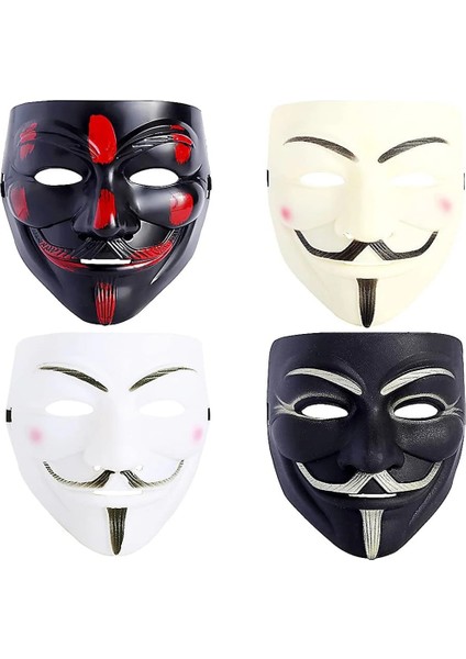 Mavi Cadılar Bayramı Maskesi Sahne Şapkalar Korku Anime Cosplay Maskeleri V Yüz Anonim Karnaval Steampunk Cosplay Kostümleri Anime Cosplay Maskesi (Yurt Dışından) fiyatları