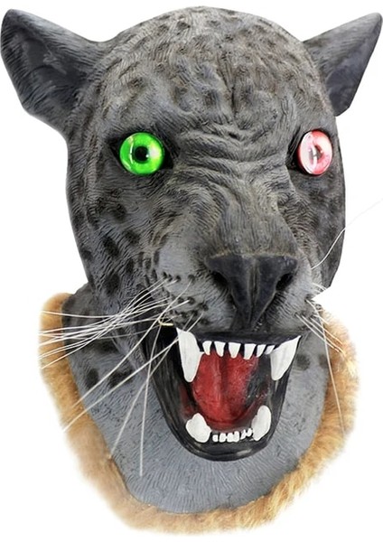 01 Gerçekçi Lateks Aslan Maskesi Hayvan Kaplan Maskesi Vahşi Kedi Leopar Çita Cadılar Bayramı Lateks Maske Parti Cosplay (Yurt Dışından)