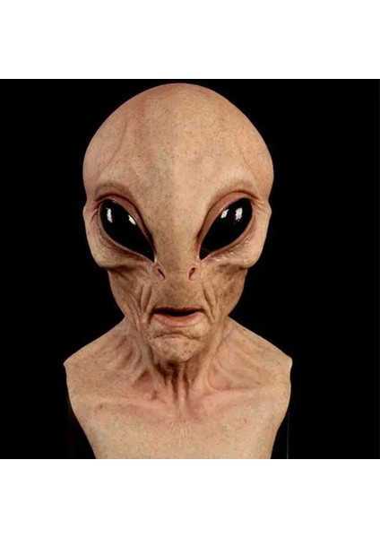 02 Cadılar Bayramı Uzaylı Maskesi Korkunç Korkunç Korku Dekor Supersoft Sihirli Maske Ürpertici Parti Dekorasyon Komik Cosplay Prop Malzemeleri (Yurt Dışından)