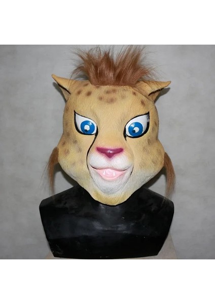 11 Gerçekçi Lateks Aslan Maskesi Hayvan Kaplan Maskesi Vahşi Kedi Leopar Çita Cadılar Bayramı Lateks Maske Parti Cosplay (Yurt Dışından)