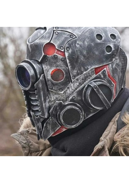 Gri Cadılar Bayramı Başlık Robot Kask Erkek Cyberpunk Maskesi Gezegen Uzaylı Maskesi Tam Yüz Yakışıklı Fonksiyonel Rüzgar Lateks Başlık (Yurt Dışından) fiyatları