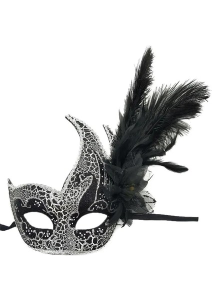 11 Kadın Kızlar Masquerade Tüy Parti Maskeleri Venedik Balo Balo Mardi Gras Cadılar Bayramı Noel Düğün Doğum Günü Hediyesi Maske (Yurt Dışından)