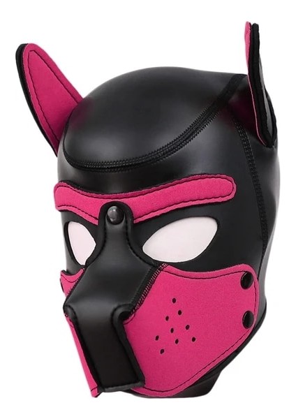 XLPHYLLINE60-68CM Xl Kodu Yepyeni Artış Büyük Boy Köpek Cosplay Yastıklı Kauçuk Tam Kafa Kaput Maskesi Kulaklı Erkekler Kadınlar Için Köpek Rol Oynamak (Yurt Dışından)