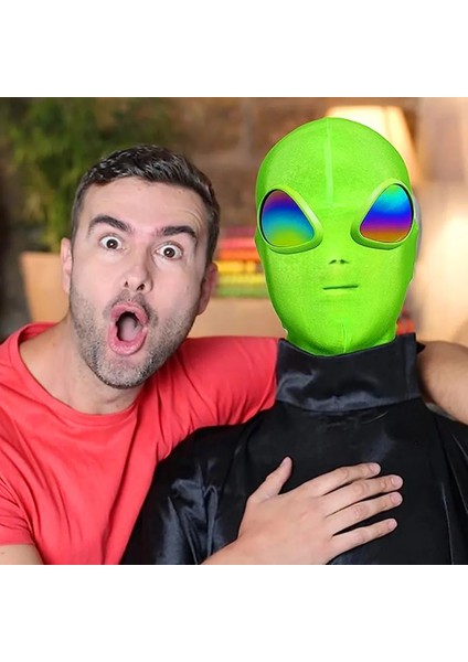 Siyah Gözlük Cadılar Bayramı Uzaylı Maskesi Et Için Alien Cosplay Kostüm Cadılar Bayramı Partisi, Yetişkinler Için Alien 3D Tam Yüz Maskesi Nötr Bir Boyut (Yurt Dışından) fiyatları