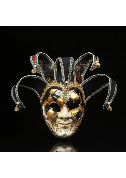 Kırmızı Yeni High-End Venedik Masquerade Maskesi Maske Avrupa ve Amerika Birleşik Devletleri Cadılar Bayramı Palyaço Maskesi Gösterisi Malzemeleri (Yurt Dışından) modelleri