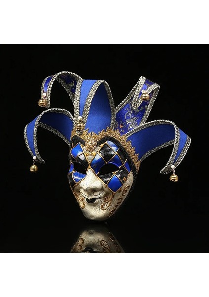 Kırmızı Yeni High-End Venedik Masquerade Maskesi Maske Avrupa ve Amerika Birleşik Devletleri Cadılar Bayramı Palyaço Maskesi Gösterisi Malzemeleri (Yurt Dışından) fırsatları