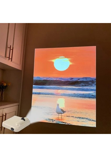 S13 Projeksiyon Lambası Ins Manzara Projeksiyon Lambası Windows Zemin Gün Batımı Projektör Işığı Doğum Günü Partisi Duvar Dekorasyonu Kızlar Fotoğraf Sahne 풍경 프로젝션 (Yurt Dışından)