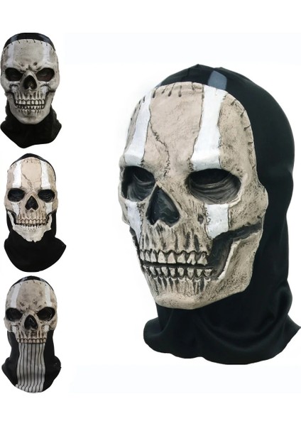 D Unisex Korku Hayalet Kafatası Maskesi Hayalet Call Of Duty Lateks Başlık Kask Cosplay Gerçekleştirmek Parti Masquerade Prop Cadılar Bayramı Cosplay (Yurt Dışından) fiyatları