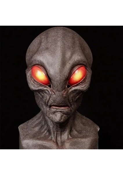 Bir 1 Adet Cadılar Bayramı Cosplay Uzaylı Maskesi Cadılar Bayramı Uzaylı Giydirme Parti Maskesi Korku Başlık Ufo Sahne Masquerade Kostüm Sahne Unisex (Yurt Dışından)