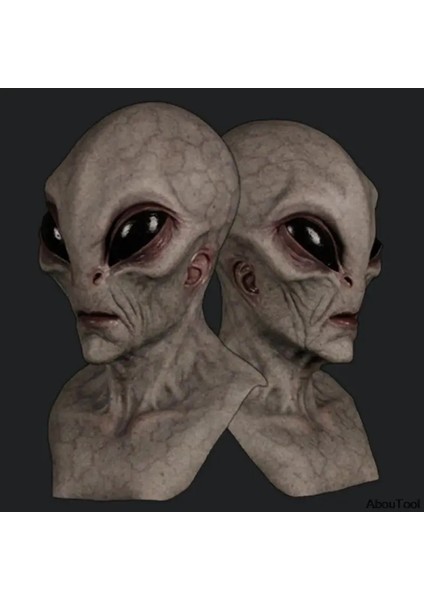 Bir 1 Adet Cadılar Bayramı Cosplay Uzaylı Maskesi Cadılar Bayramı Uzaylı Giydirme Parti Maskesi Korku Başlık Ufo Sahne Masquerade Kostüm Sahne Unisex (Yurt Dışından)