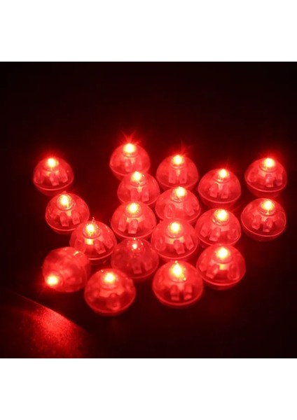 Kırmızı 10 Adet 5/10/20/30/40 Adet LED Balon Işık Küçük LED Işık Mini Yuvarlak LED Top Lamba Bar Fener Noel Düğün Partisi Dekoru (Yurt Dışından)