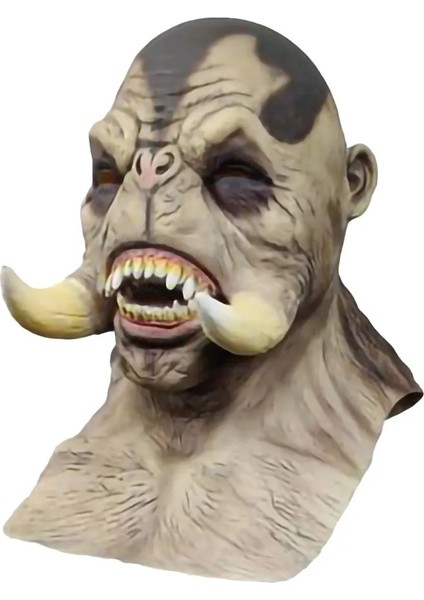 Siyah Cadılar Bayramı Maskesi Dişleri Kırmızı Ork Gri Ork Şeytan Maskesi Parti Parti Korku Maskesi Şapka Tatil Parti Maskesi Maskara Japonesa (Yurt Dışından) fiyatları