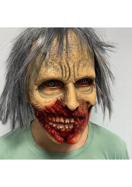 Zombi Palyaço Korkunç Palyaço Maskesi Evil Zombi Korku Mahkemesi Aptal Joker Cadılar Bayramı Kostüm Aksesuarları (Yurt Dışından) indirimleri