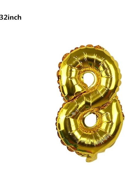 Sayı 8 Siyah Altın Mutlu Doğum Günü Banner Balonlar Helyum Numarası Folyo Balon Erkek Bebek Çocuklar Için Yetişkin 18 30 Doğum Günü Partisi Süslemeleri (Yurt Dışından)