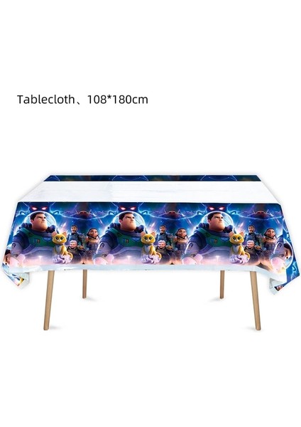 Masa Örtüsü Disney Buzz Lightyear Doğum Günü Partisi Malzemeleri Tek Kullanımlık Sofra Erkek Yemeği Tatlı Tabakları Peçeteler Bardaklar Çanta Ev Dekorasyonu (Yurt Dışından)