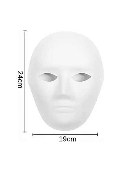 Büyük 5 Paket Kağıt Mache Maskeleri Dıy Boyama Maskesi Graffiti Boş Maskeler Cadılar Bayramı Kostüm Cosplay Parti Malzemeleri Ev Dekorasyon (Yurt Dışından)