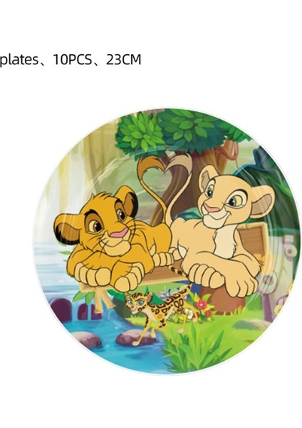 10 Adet Hediye Çantası Aslan Kral Simba Parti Malzemeleri Kağıt Bardaklar Tabaklar Peçeteler Masa Örtüsü Afiş Dahil Çocuk Boys Doğum Günü Dekorasyon Bebek Duş (Yurt Dışından)