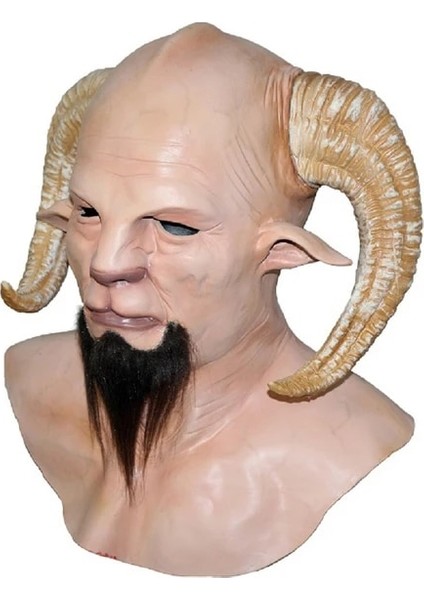 Stil 4 Boynuz Şeytan Şeytan Lateks Maske Gerçekçi Krampus Şeytan Maskesi Noel Kostüm Şapkalar Parti Korkunç Sahne (Yurt Dışından)