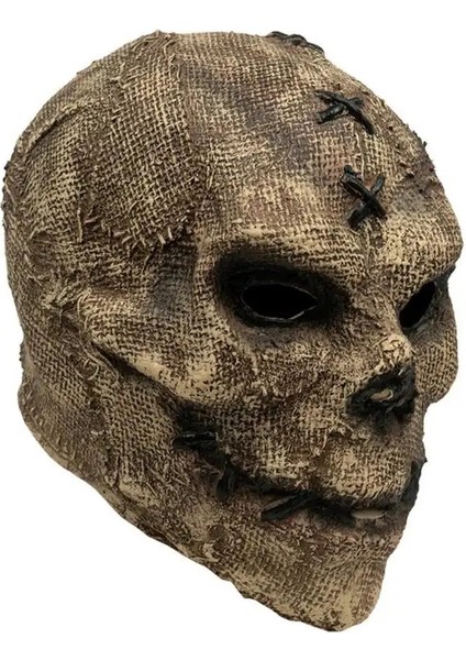 1 Adet Cadılar Bayramı Korkunç Kafatası Maskesi Kostüm Partisi Şapkalar Cosplay Sahne Korkuluk Şekli Maske Tam Yüz (Yurt Dışından)