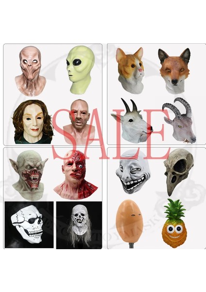 Vampir Maskesi Sıcak Satış Hayvan Lateks Maske Keçi Maskesi Gerçekçi Kadın Adam Maskesi Uzaylı Maskeleri Yetişkin Için Cadılar Bayramı Kostüm (Yurt Dışından) fiyatları
