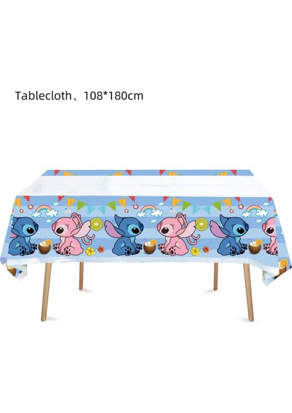 Hediye Keseleri-10 Adet Disney Lilo ve Stitch Doğum Günü Partisi Malzemeleri Karikatür Dikiş Çocuk Süslemeleri Kağıt Tabak Balonlar Sofra Bebek Duş Malzemeleri (Yurt Dışından)