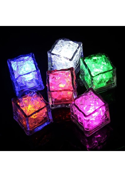 Mavi 12 Adet 6/12 Adet Ev Dekor Aydınlık LED Buz Küpleri Parlayan Parti Flaş Neon Cadılar Bayramı Festivali Aksesuarları Yılbaşı Dekoru Parti Malzemeleri (Yurt Dışından)