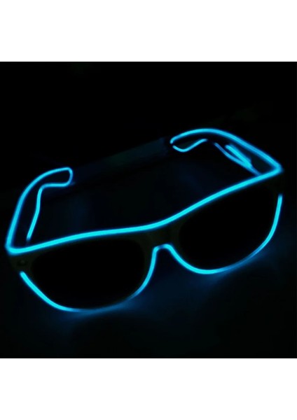 C LED Glow Güneş Gözlüğü Gözlük Moda Neon Işık Up Glow Rave Light Up Kostümleri Glow Parti Malzemeleri Cadılar Bayramı Dekorasyon (Yurt Dışından) modelleri
