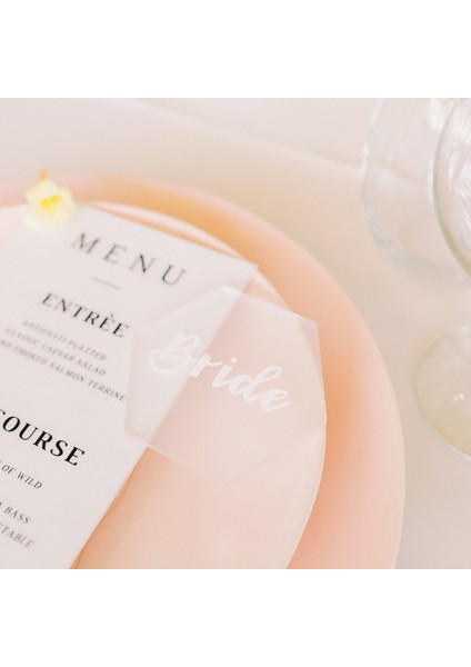 Beyaz 1.8mm 30 Adet Buzlu Akrilik Altıgen Yer Kartı Eskort Burcu Boş Konuk Adı Masa Numarası Kart Ayarı Etiketi Düğün Ziyafet Için (Yurt Dışından)