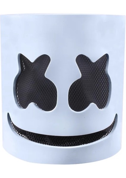 Hiçbir Işık Dj Aydınlık Baş Maskesi Gerçekçi Marshmello Maskesi Nefes Kask Maskesi Dayanıklı Karnaval Festivali Cadılar Bayramı Partisi Sahne Cosplay (Yurt Dışından)