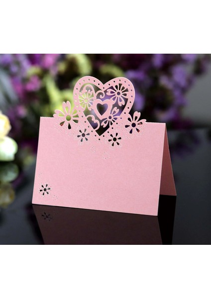 Kırmızı 50 Adet Lazer Kesim Kalp Şekli Yer Kartları Düğün Isim Kartları Düğün Masa Dekorasyon Düğün Dekor Parti Ev Gereçleri (Yurt Dışından) indirimleri