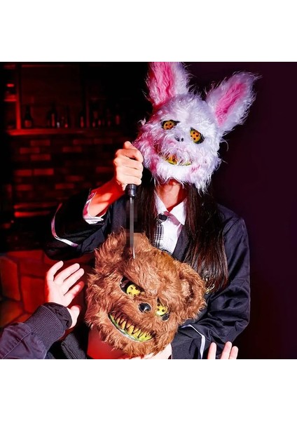 Ayı Cadılar Bayramı Golf Sopası Kılıfı Tavşan Cosplay Maske Ayı Bunny Kostüm Sahne Giydirme Maskesi Cadılar Bayramı Partisi Için Başlık Kostüm (Yurt Dışından) fırsatları
