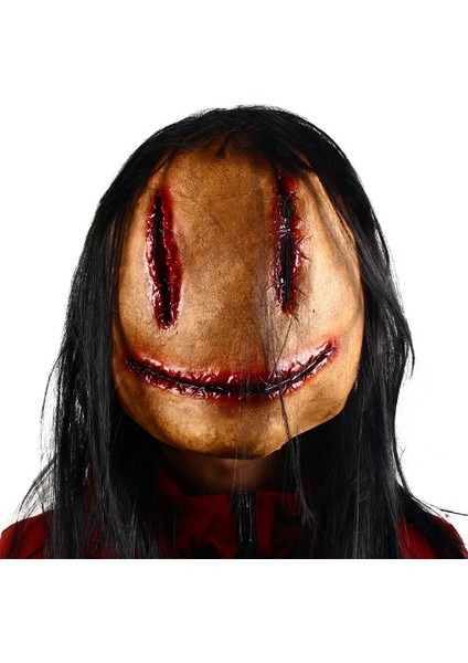 Bir Cadılar Bayramı Korku Süslü Elbise Parti Maskesi Kanlı Korku Gülen Cosplay Tricky Kostüm Sahne Masquerade Maskesi Yüz Cosplay Için (Yurt Dışından) fiyatları