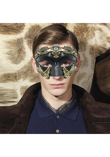 Gümüş Maskeli Balo Yüz Kapatma Muhteşem Sıkıntılı Cosplay Sahne Venedik Antik Yunan Kostüm Partisi Erkekler Yarım Yüz Cadılar Bayramı Festivali Için (Yurt Dışından) fırsatları