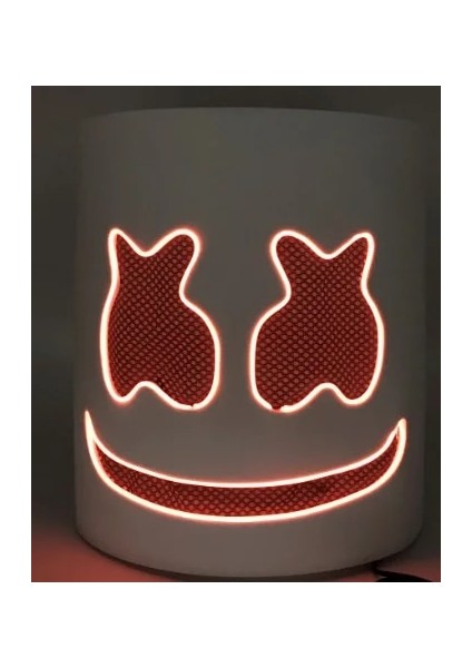 Turuncu Hafif Parlamalı Flaş Tipi Sert Pvc Hatmi Kask Purim Je Tatil Dj Hatmi Maskesi Konser Sahne Müzik Hayranları Pervane (Yurt Dışından)