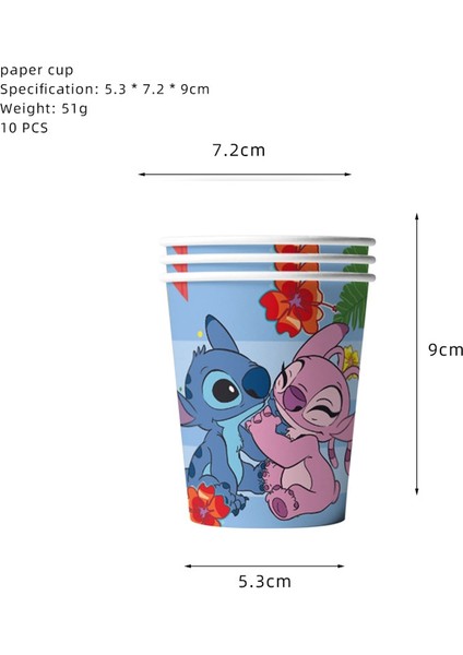 Çift Taraflı-1pc Disney Stitch Tema Parti Malzemeleri Tek Kullanımlık Sofra Kağıt Bardaklar Tabaklar Peçeteler Banner Çocuk Doğum Günü Partisi Dekoru Bebek Duş (Yurt Dışından)