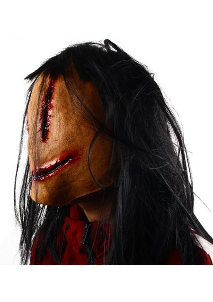 Bir Cadılar Bayramı Korku Süslü Elbise Parti Maskesi Kanlı Korku Gülen Cosplay Tricky Kostüm Sahne Masquerade Maskesi Yüz Cosplay Için (Yurt Dışından) indirimleri