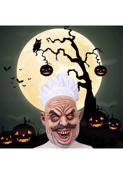 Korkunç Lateks Maske 4 Korkunç Palyaço Hayvan Lateks Maske Karnaval Kostüm Başlık Sahne Noel Cadılar Bayramı Gerçekçi Yetişkin Parti Cosplay Kostüm Maske Sahne (Yurt Dışından) modelleri