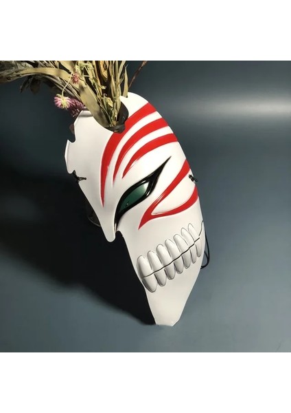 Auburn Anime Tam Yüz Pvc Kurosaki Ichigo Bulanık Ölüm Maskesi Hayalet Adım Sokak Dansı Cadılar Bayramı Masquerade Cosplay Sahne (Yurt Dışından)