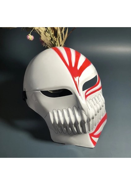 Auburn Anime Tam Yüz Pvc Kurosaki Ichigo Bulanık Ölüm Maskesi Hayalet Adım Sokak Dansı Cadılar Bayramı Masquerade Cosplay Sahne (Yurt Dışından)