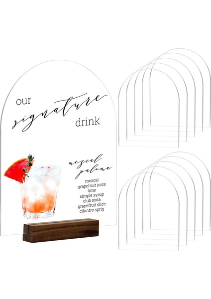 10.2X15.2X0.1 cm 10 Adet Boş Şeffaf Kemer Akrilik Düğün Burcu Yer Kartı 1/2/3mm Dıy Imza Içecek Bar Menü Burcu Etkinlikler ve Partiler Centerpieces Dekor (Yurt Dışından) modelleri