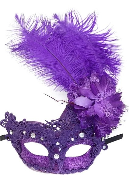 Stil 9 Kadın Kızlar Masquerade Tüy Parti Maskeleri Venedik Balo Balo Mardi Gras Cadılar Bayramı Noel Düğün Doğum Günü Hediyesi Maskesi (Yurt Dışından)