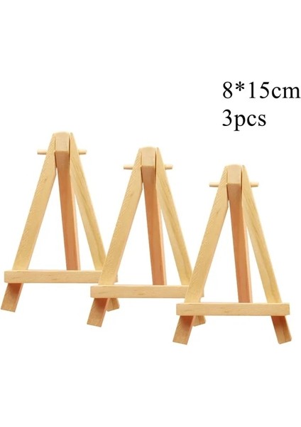 3 Adet M 1 Takım Ahşap Tripod Tutucu Yaratıcı Şövale El Sanatları Dıy Pişirme Kurabiye Tutucu Mini Boyama Ekran Dekoratif El Sanatları Süsler (Yurt Dışından) fiyatları