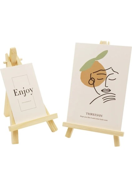 3 Adet M 1 Takım Ahşap Tripod Tutucu Yaratıcı Şövale El Sanatları Dıy Pişirme Kurabiye Tutucu Mini Boyama Ekran Dekoratif El Sanatları Süsler (Yurt Dışından) indirimleri