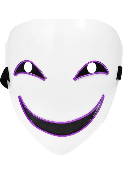 Gülümseme Yeşil Naucao Cadılar Bayramı LED Maskesi, Gülümseyen Palyaço Yüzü, Cadılar Bayramı Için Rol Yapma Kostüm Aksesuarları, Performanslar, Makyaj Partileri (Yurt Dışından) indirimleri