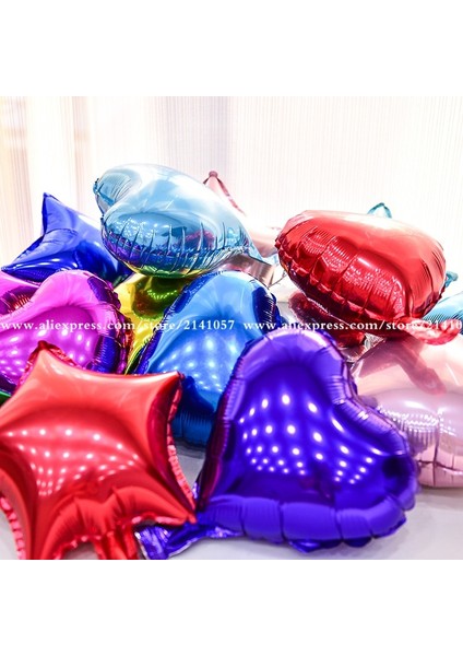 10 Inç Yıldız Gümüş 10 Adet/grup 10 Inç Helyum Balon Kalp Düğün Yıldızı Alüminyum Folyo Balonlar Şişme Hediye Doğum Günü Balon Parti Dekorasyon Topu (Yurt Dışından) indirimleri