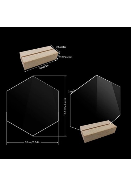 B Akrilik Masa Burcu Tutucu Ahşap Tabanlı Temizle Düğün Masa Burcu Numarası Yer Kartı Ekran Standı Restoran Otel Için Yeni (Yurt Dışından) fırsatları