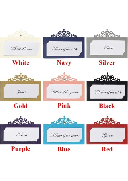 Beyaz Beyaz Ekle 48 Parça * Kişiselleştirilmiş Ücretsiz Baskı Lazer Kesim Masa Yer Adı Kartları / Özelleştirilmiş Düğün Yıldönümü Adı Parti Için Yer Kartları (Yurt Dışından) fiyatları