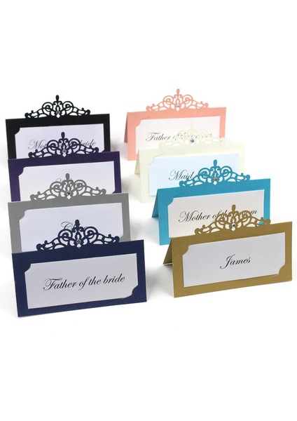 Beyaz Beyaz Ekle 48 Parça * Kişiselleştirilmiş Ücretsiz Baskı Lazer Kesim Masa Yer Adı Kartları / Özelleştirilmiş Düğün Yıldönümü Adı Parti Için Yer Kartları (Yurt Dışından) fırsatları