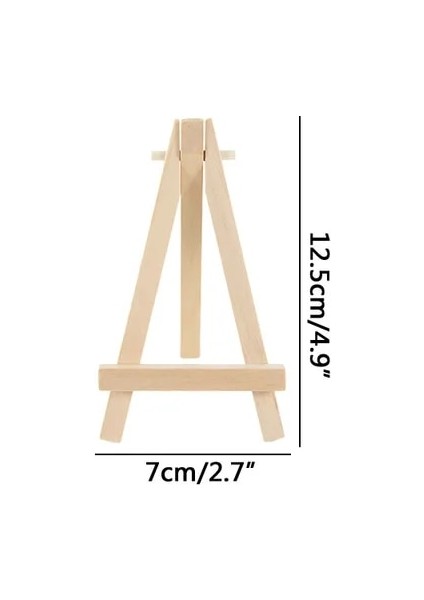 B01 5 Adet Doğal Ahşap Mini Şövale Çerçeve Sanatçı Tripod Fotoğraf Boyama Kartpostal Ekran Tutucu Düğün Masa Numarası Adı Kart Standı (Yurt Dışından)